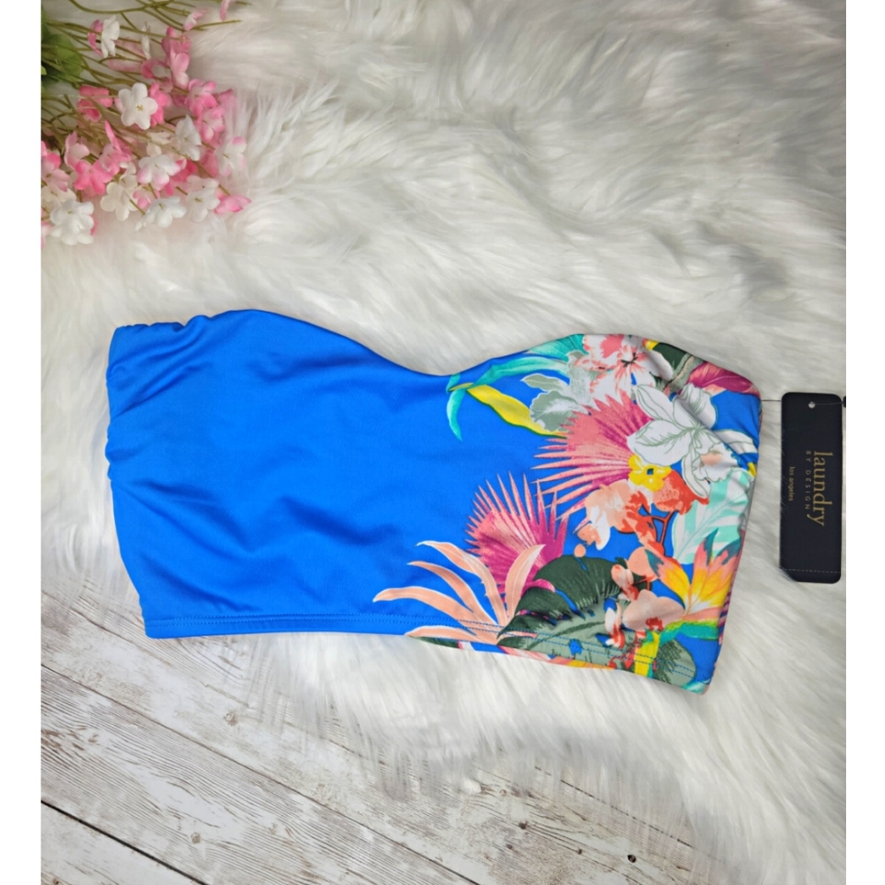 Laundry by Design Blue Rainforest Bikini Top